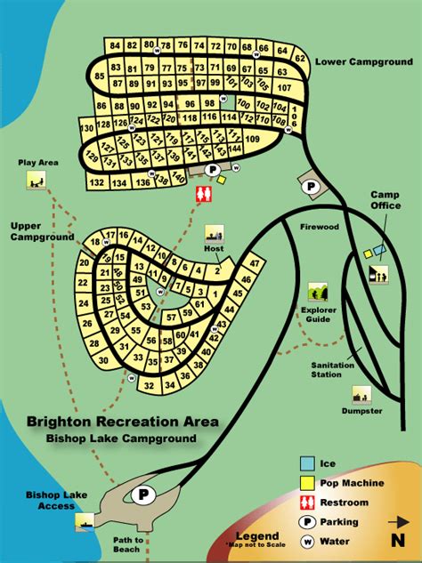 bishop lake campground map