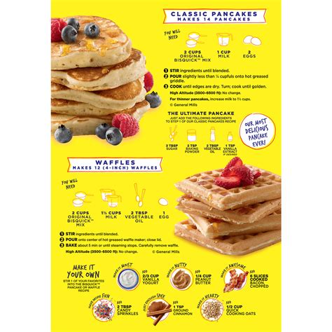 Bisquick Pancakes Directions