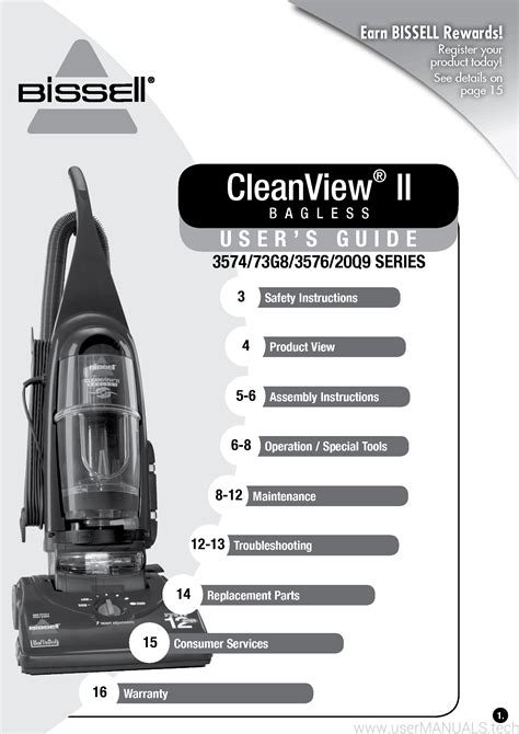PowerGroom Rewind PET Plus Upright Vacuum 1327C BISSELL®