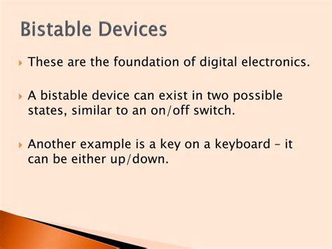 bistable device meaning