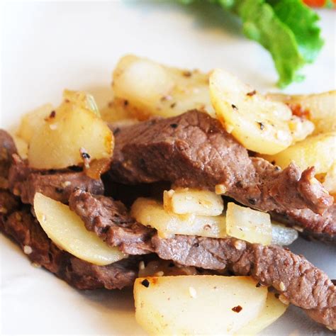 bistec con papas