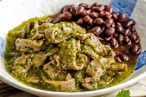 bistec en chile verde