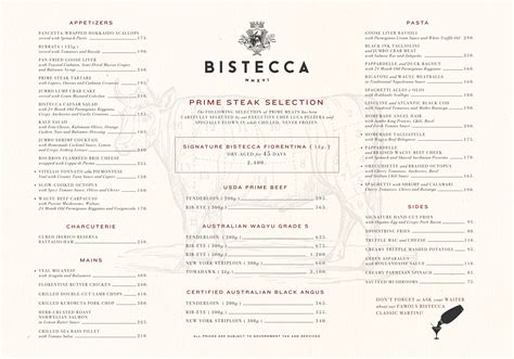 bistecca scbd menu