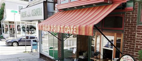 Bistro Awning 350x120 cm Blue and White Matt Blatt