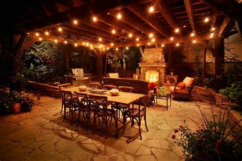 Create a Backyard Cafe with Bistro Lights! Yard Envy