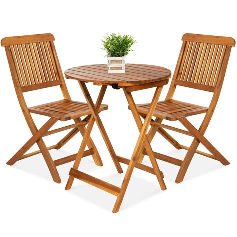 bistro table and chairs wooden folding