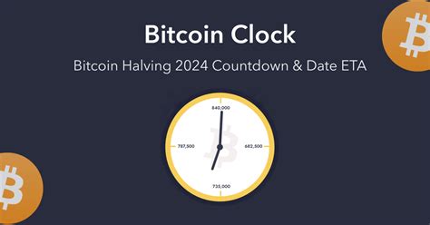 bitcoin halving time clock