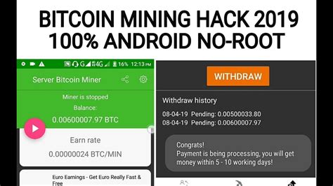 bitcoin miner app hack