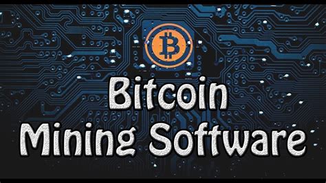 bitcoin mining software for laptop