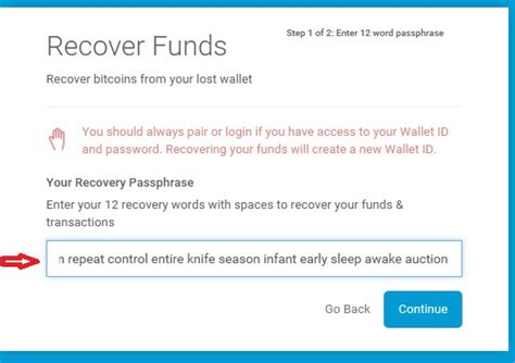 bitcoin wallet account recovery