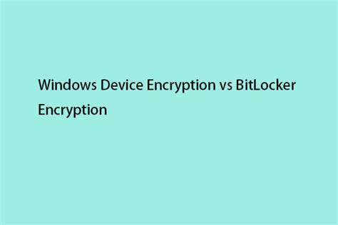 Bitlocker Hardware Encryption Vs Software