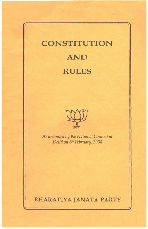 bjp constitution pdf