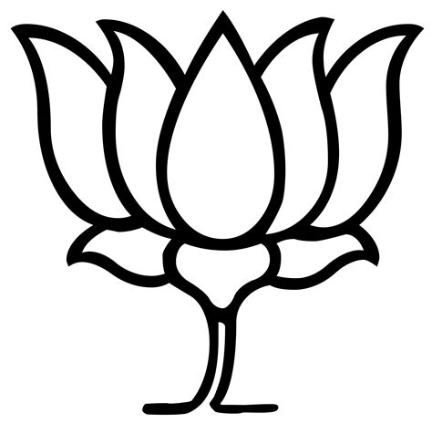 bjp logo png black and white