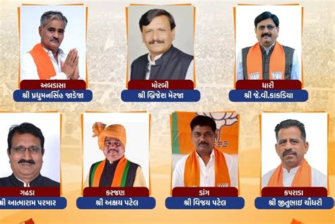 bjp mp candidates in gujarat