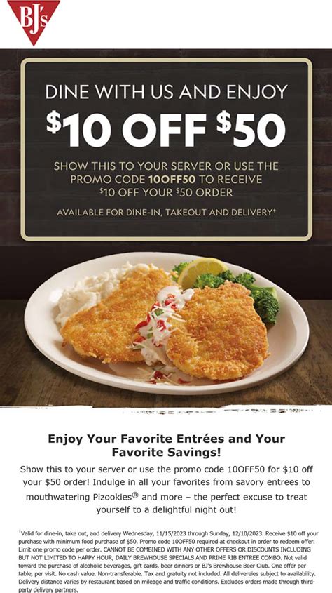 Bjs Restaurant Coupons Printable