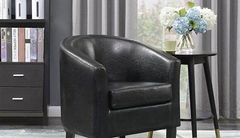 Devon & Claire Val Nailhead Tufted Accent Chair, Black