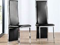Layton Black Chrome Contemporary Dining Chairs (Set of 2) Free