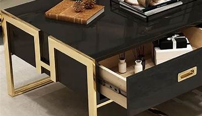 Black And Gold Coffee Table Diy