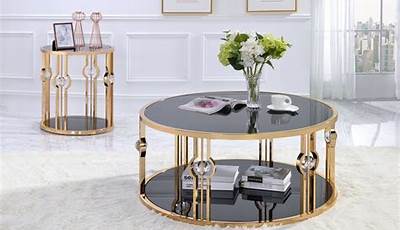 Black And Gold Coffee Table Ideas