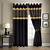 black and gold curtain ideas