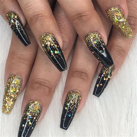 Nail Designs 2021 Black And Gold Related searches for black gold nail