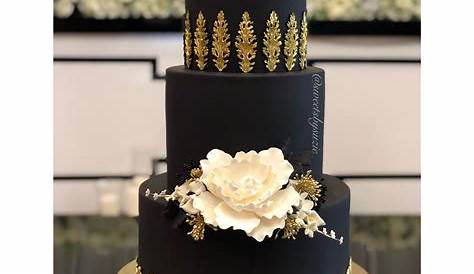 Black And Gold Wedding Cake Designs Modern A Blog