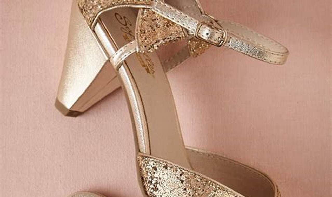 Dazzle in Black and Gold: A Timeless Guide to Wedding Shoe Elegance