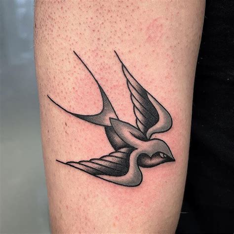 Informative Black And Grey Swallow Tattoo Designs Ideas