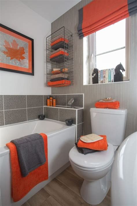 Black And Orange Bathroom Ideas