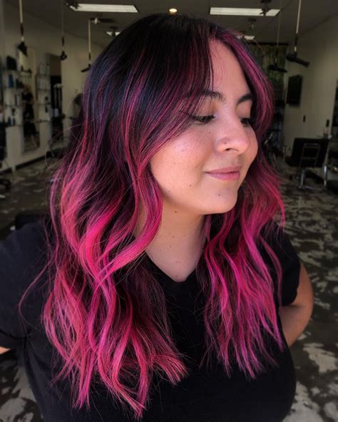 Black And Pink Hair: A Trendy Color Combination In 2023