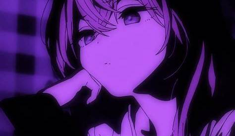 քʊʀքʟɛ աǟʋɛ..·° in 2021 | Dark purple aesthetic, Dark anime, Anime