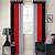 black and red curtains for living room