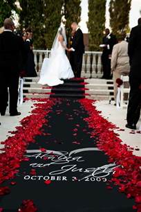 Red Black And Silver Wedding