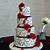black and red wedding cake ideas