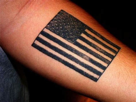 Innovative Black And White American Flag Tattoo Designs 2023