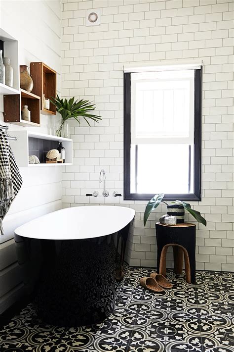 Elegant White Bathroom Design Traditional powder room, Black white