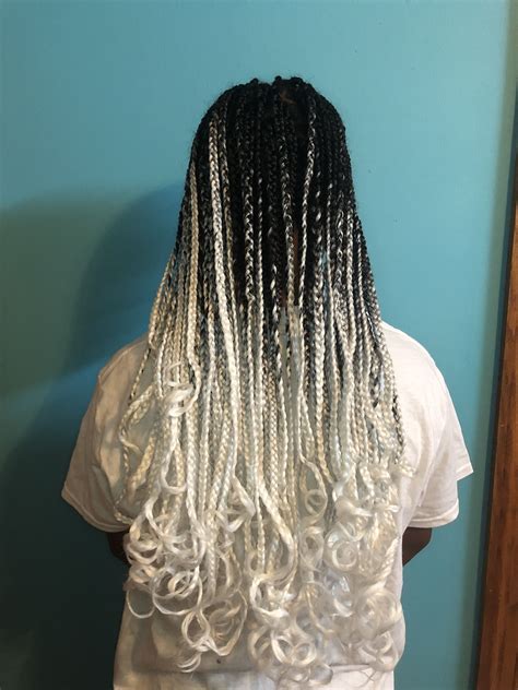 Latest Trend For Teens Black And White Box Braids