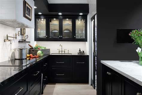 12 White Kitchen with Black Countertops Designs