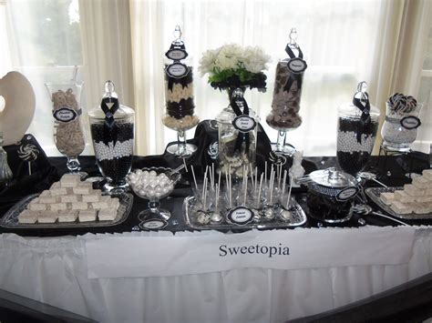 1000+ images about Black white candy bar on Pinterest Candy buffet