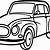 black and white car clipart