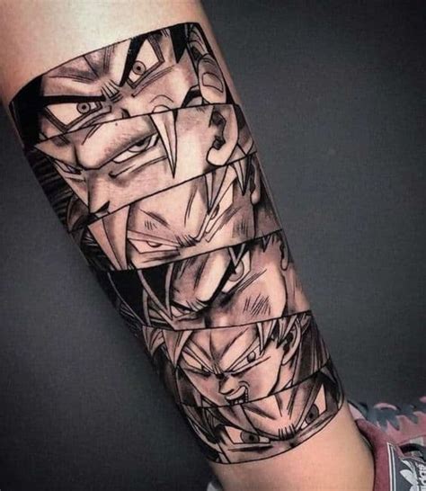 Innovative Black And White Dragon Ball Tattoo Designs References