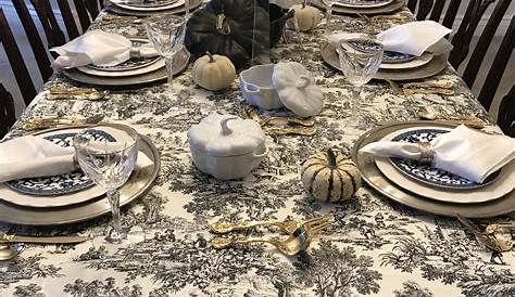 Black And White Holiday Tablecloth