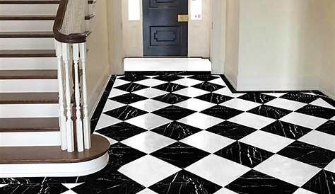 Alice Lane Home Collection Black and white tile Tiles, Flooring