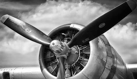 Airplane Black White Photo Picture Hdr Plane Aircraft Selling Art