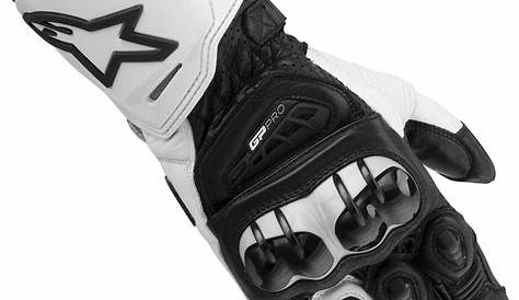BILT Trackstar Leather Motorcycle Gloves - LG, Black/White/Gunmetal