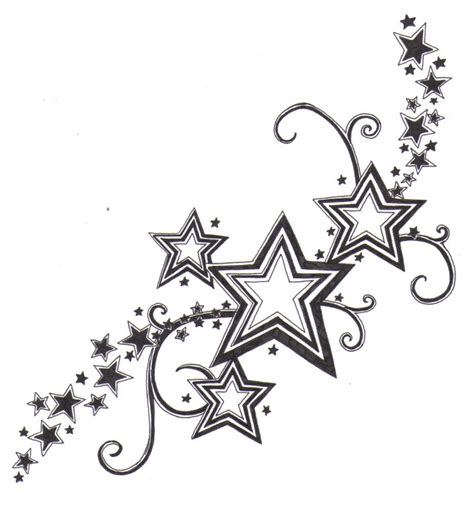 The Best Black And White Star Tattoo Designs References