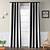 black and white stripe curtains