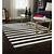 black and white striped rug living room