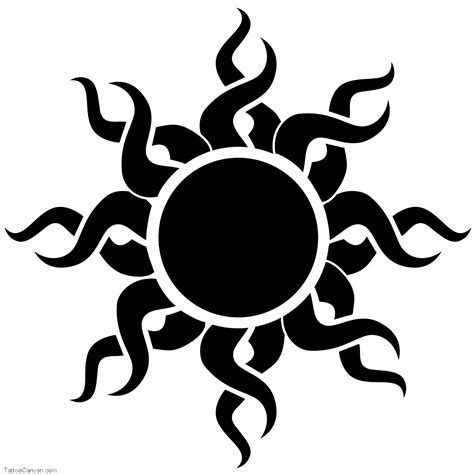 Inspirational Black And White Sun Tattoo Designs 2023