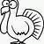 black and white turkey coloring pages